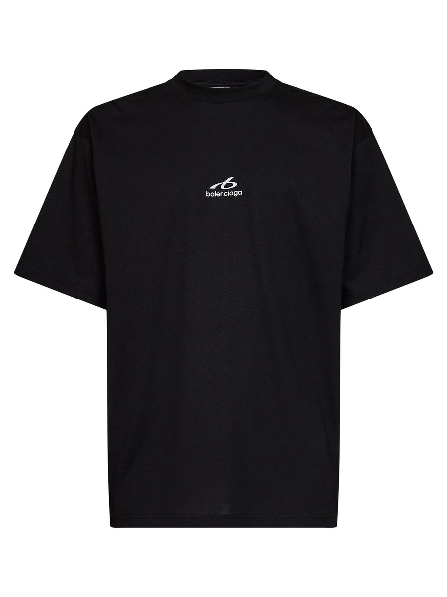 T-Shirt Medium-Fit Black Cotton T-shirts