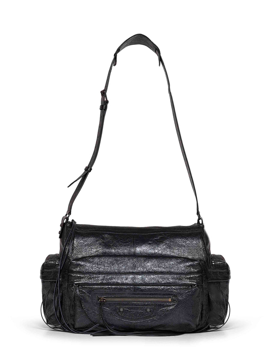 Crossbody Bag Le City Black Goatskin Handbags