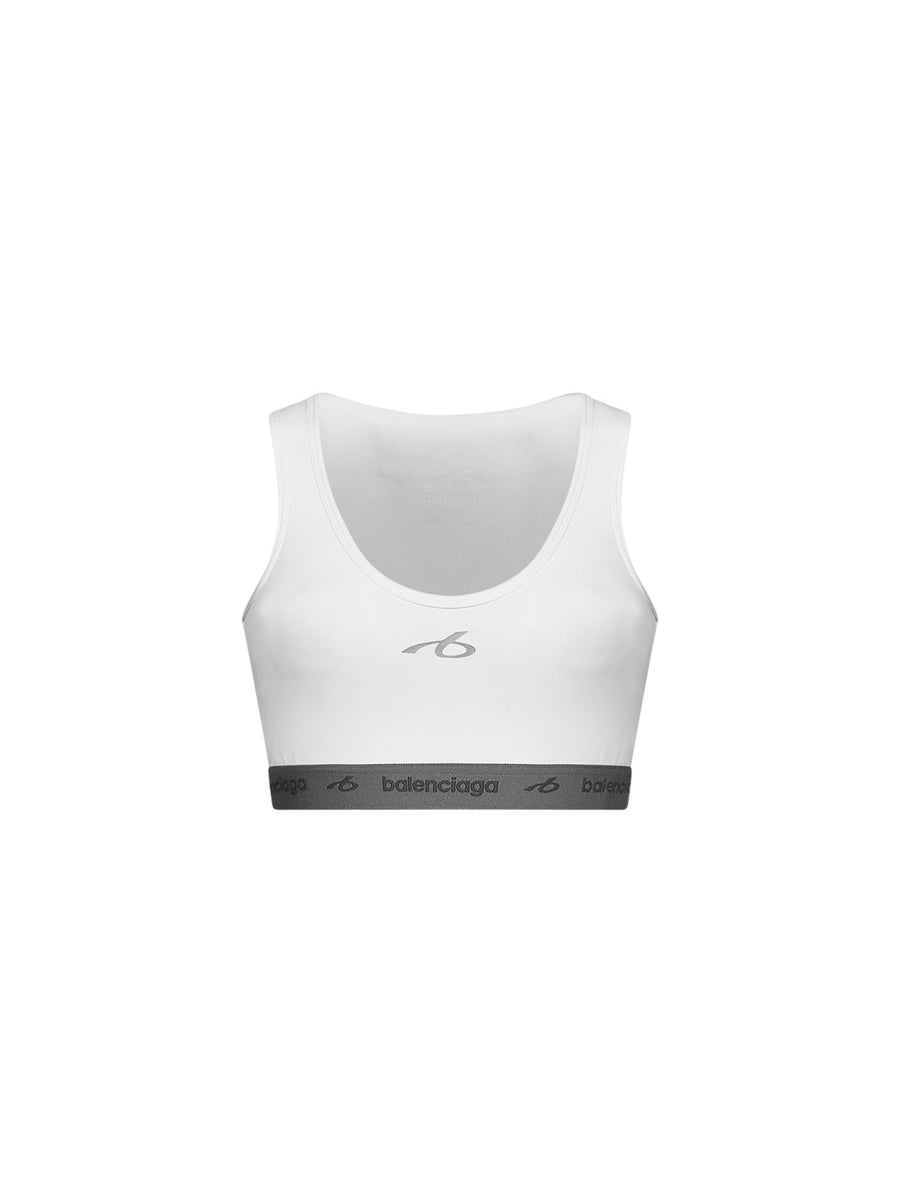 Bra Tank Top White Cotton