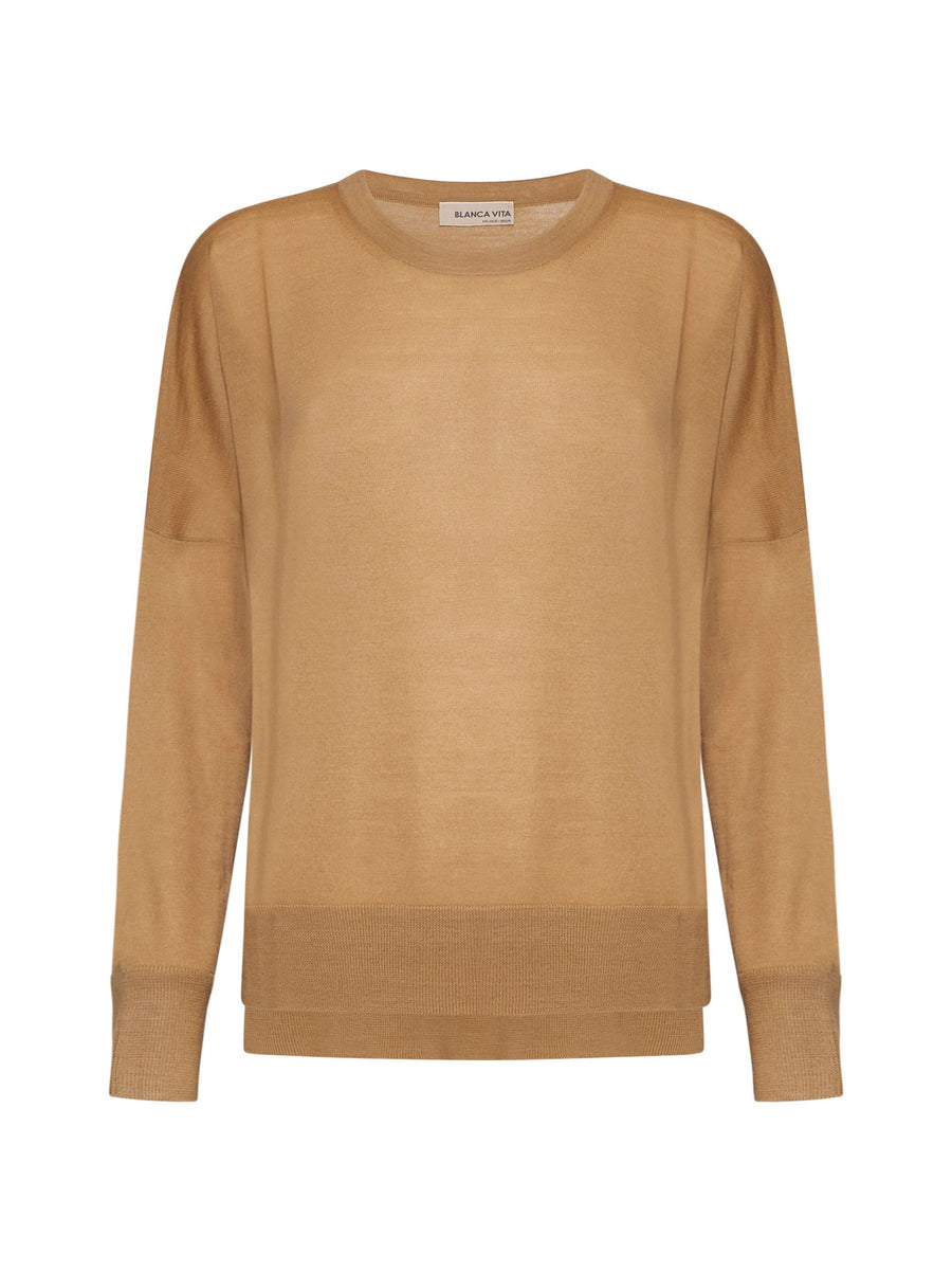 Sweater Camel Blanca Vita Верблюд Шерсть