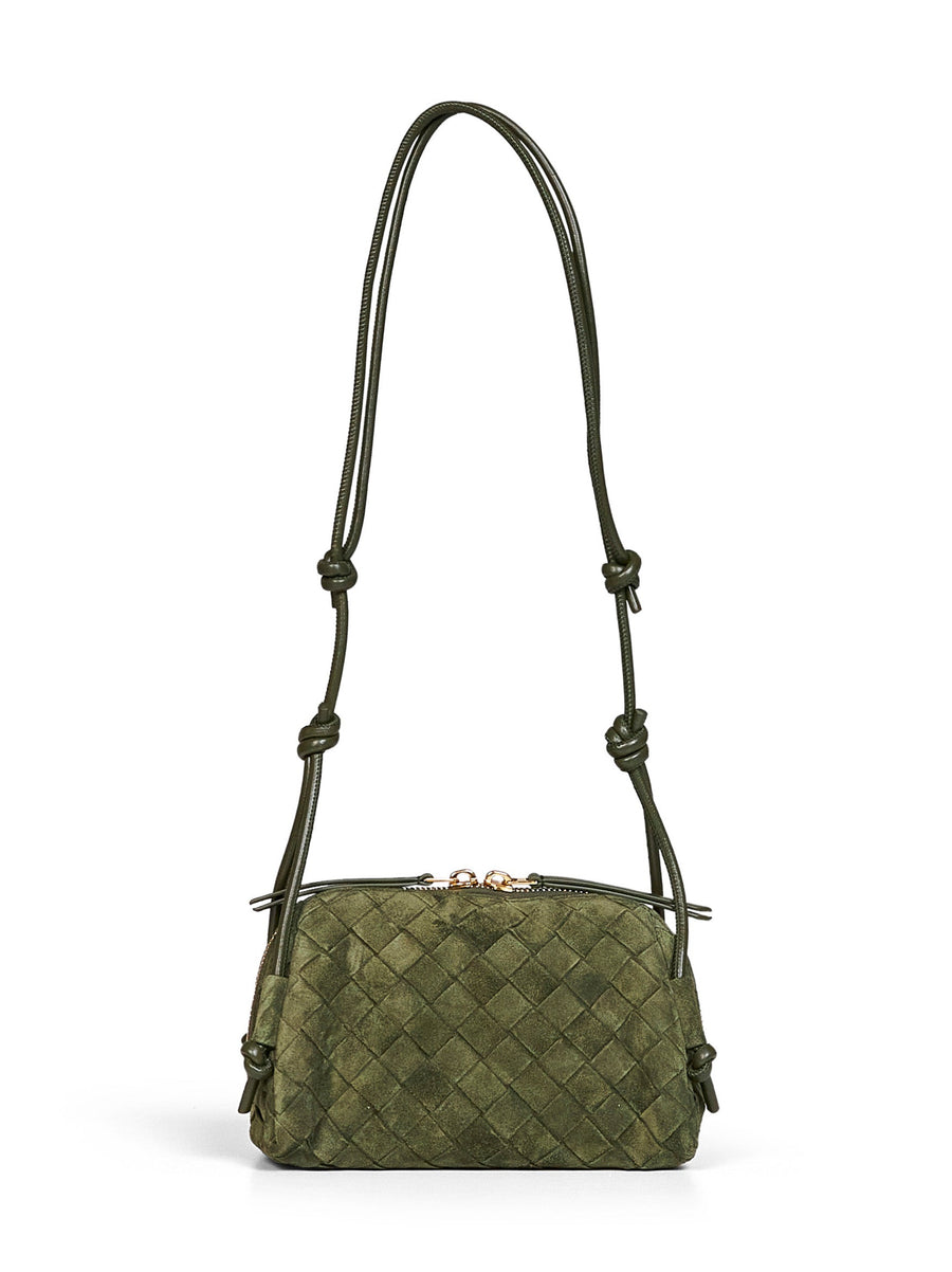 Pouch Concert Green Tweed Calfskin