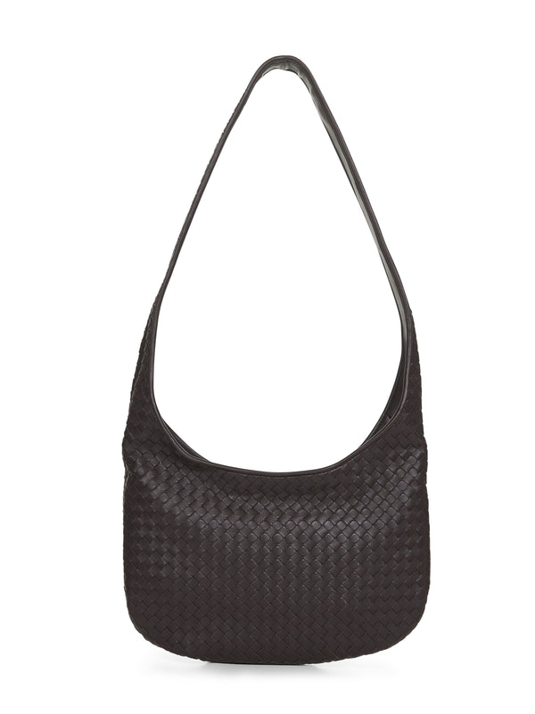 Shoulder Bag Veneto Brown Lambskin Lamb Skin