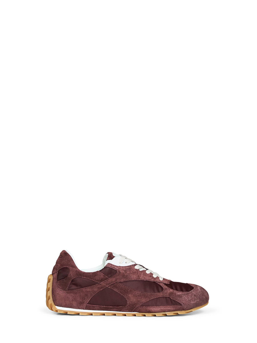Sneakers Orbit Flash Deep Mahogany Suede Brown Calf Leather Trainers