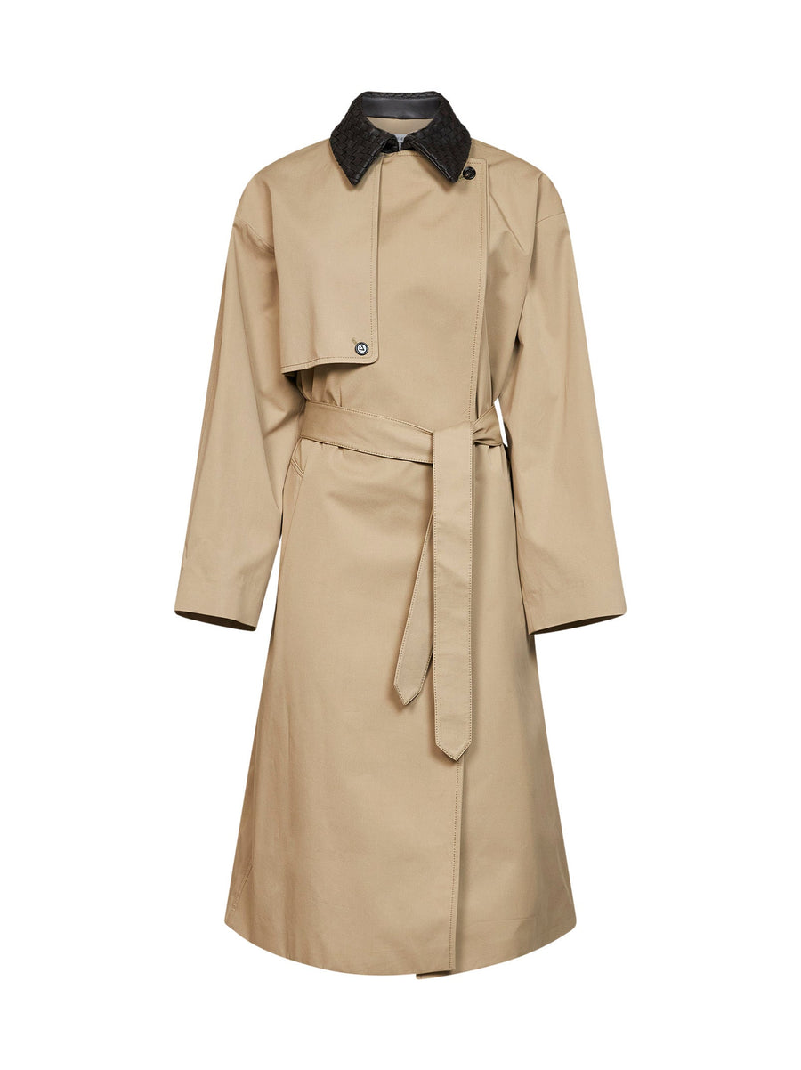 Trench Coat Sahara Beige Cotton & Raincoats