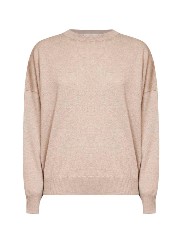 Cashmere Crewneck Sweater Beige
