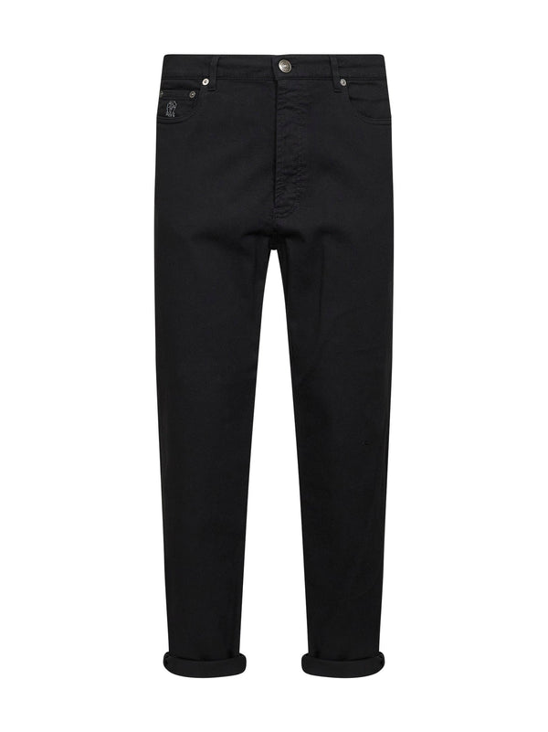 Jeans Iconic Fit Black Cotton