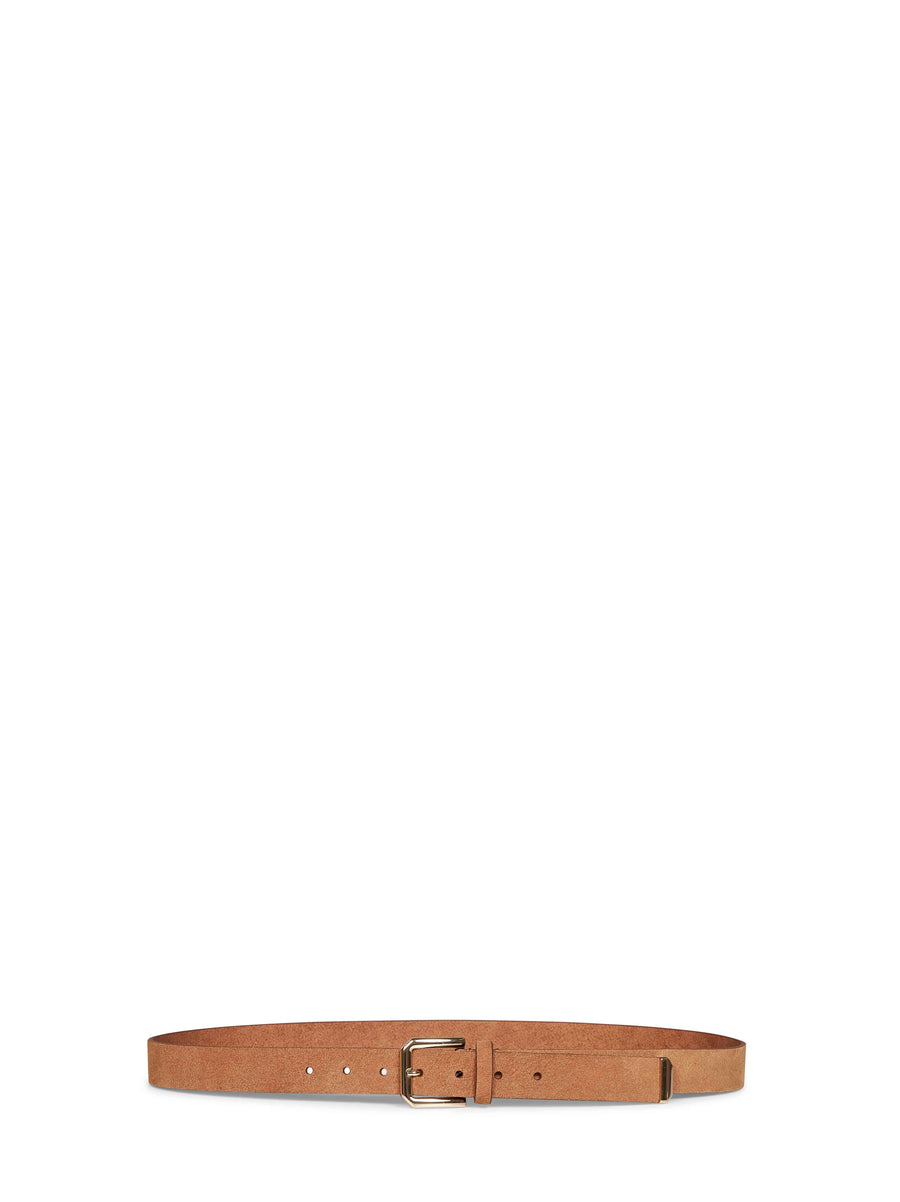 Leather Belt, Reversed Brown Calf