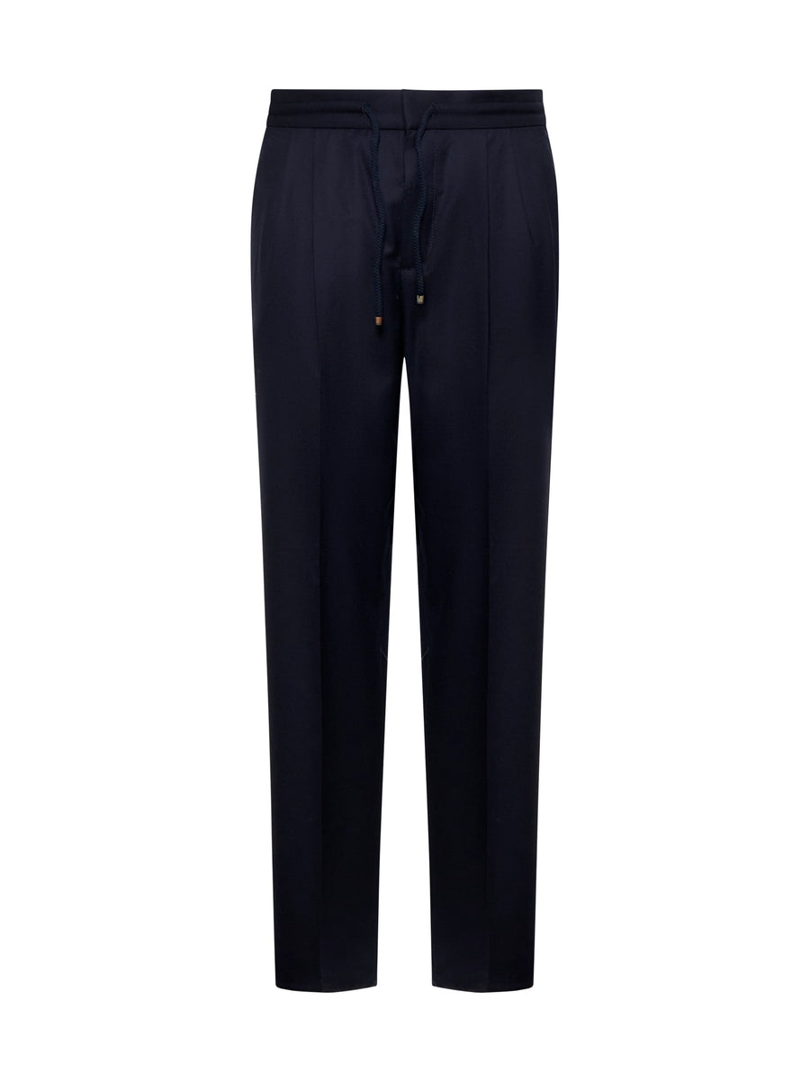 Cashmere Cardigan Blue Trousers