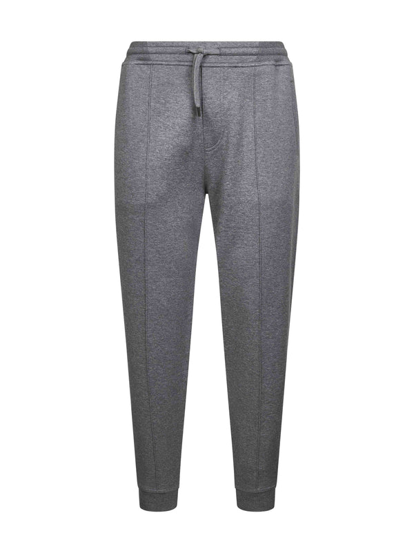 Jogger Trousers Double Fleece Grey Cotton