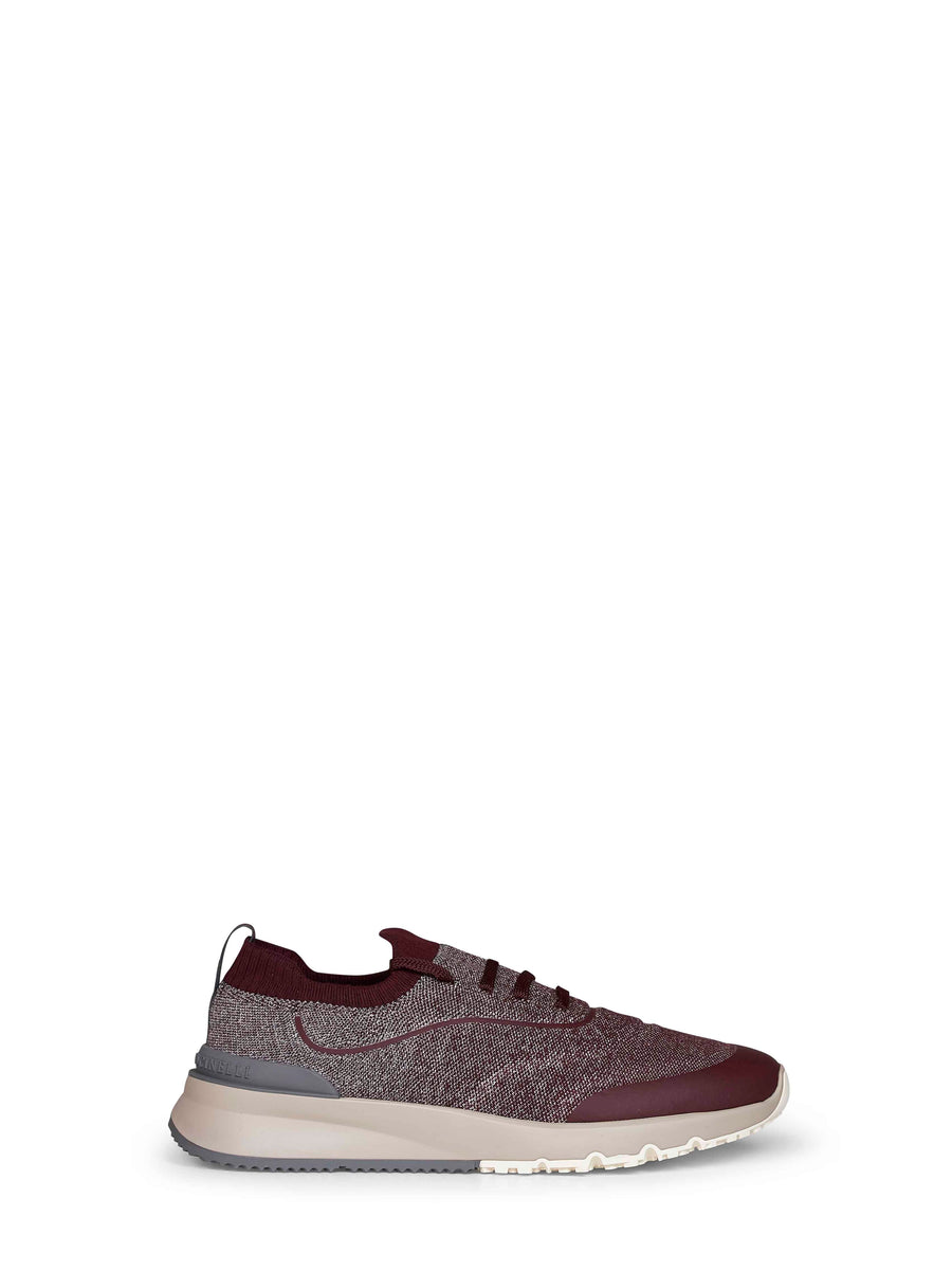 Runners Techno Cotton Stone-Burgundy Trainers