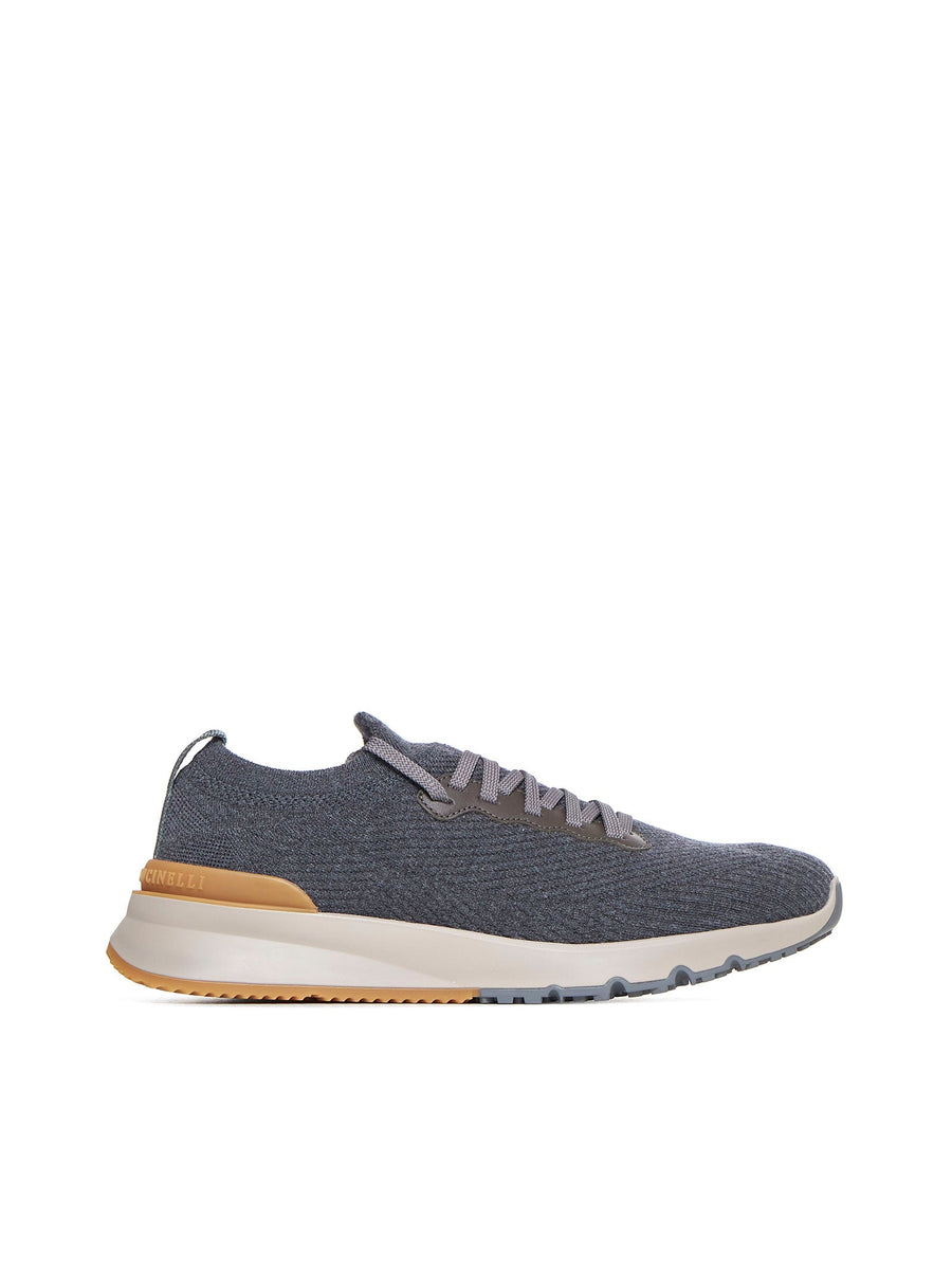 Sneakers, Wool Knit, Grey Trainers