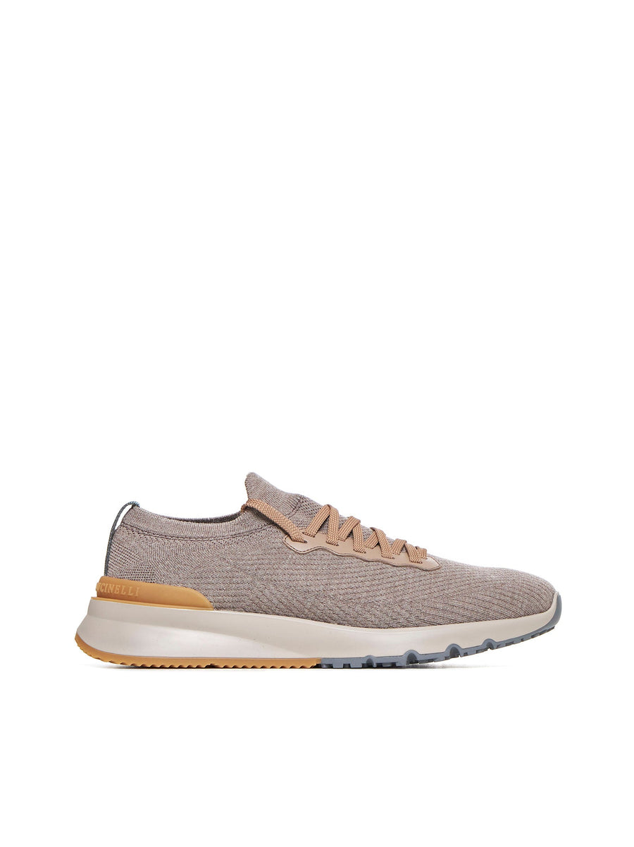 Sneakers Wool Knit Beige Trainers