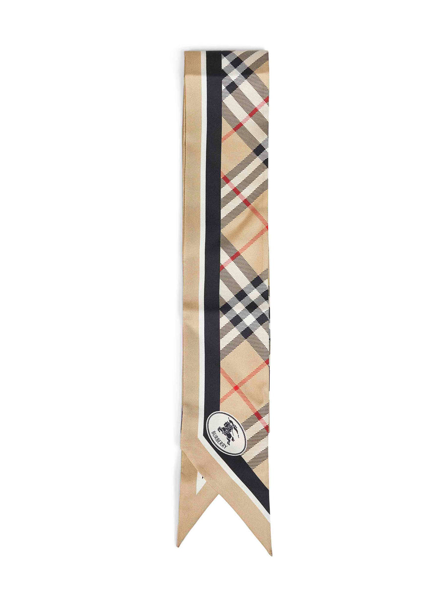 Scarf Sand Beige Silk Twill