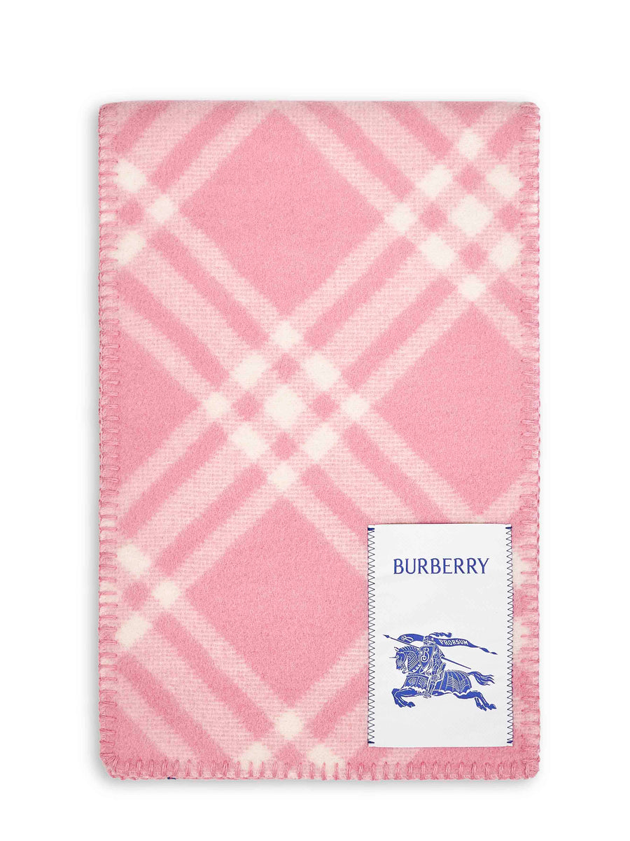 Scarf Wool Pink Check