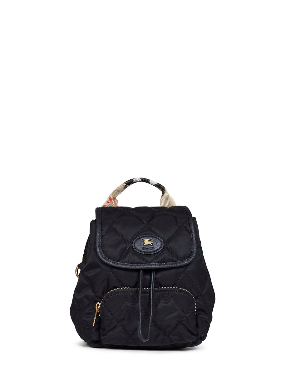 Mini Backpack Horseshoe Black Polyamide Backpacks