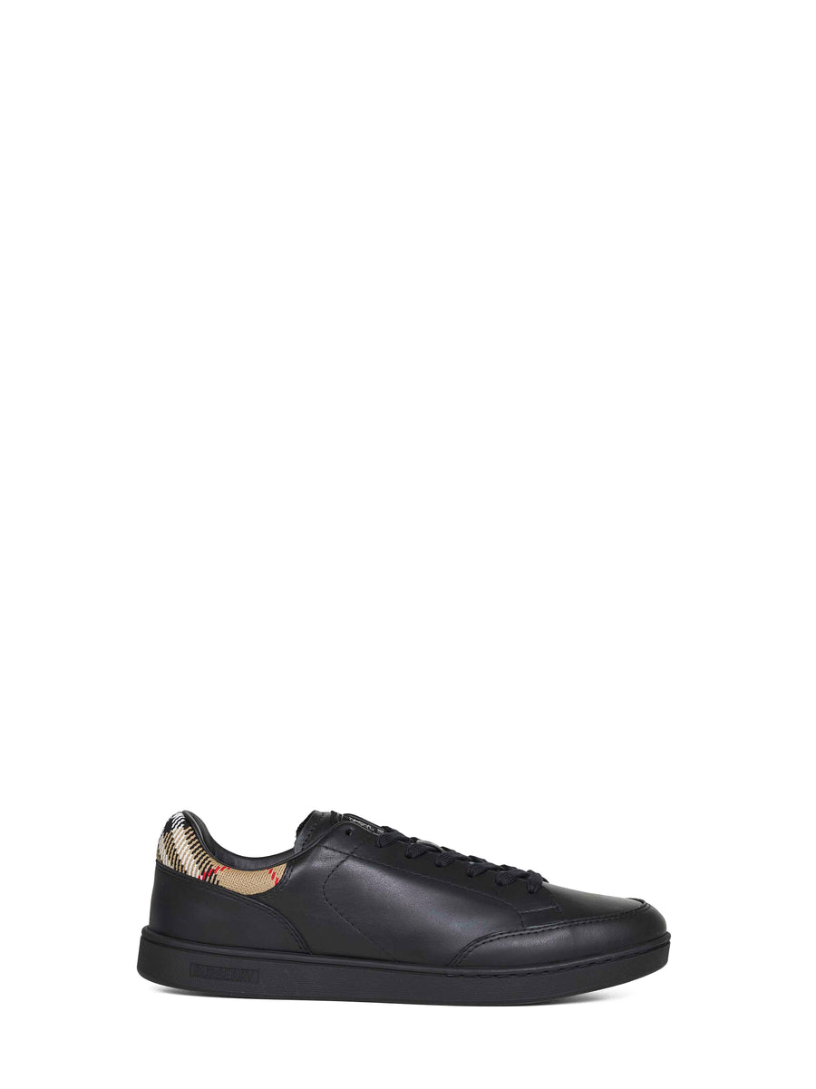 Sneakers Black Calf Leather Trainers