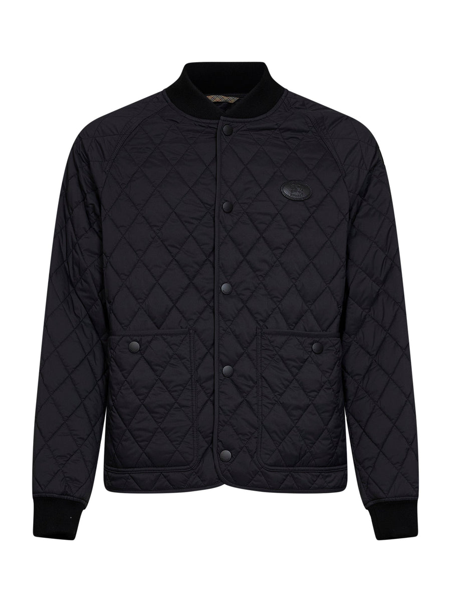 Bomber Jacket Quilted Nylon Black Polyamide