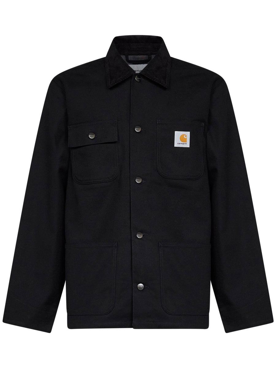 Jacket Michigan Coat Black Canvas Cotton Bomber