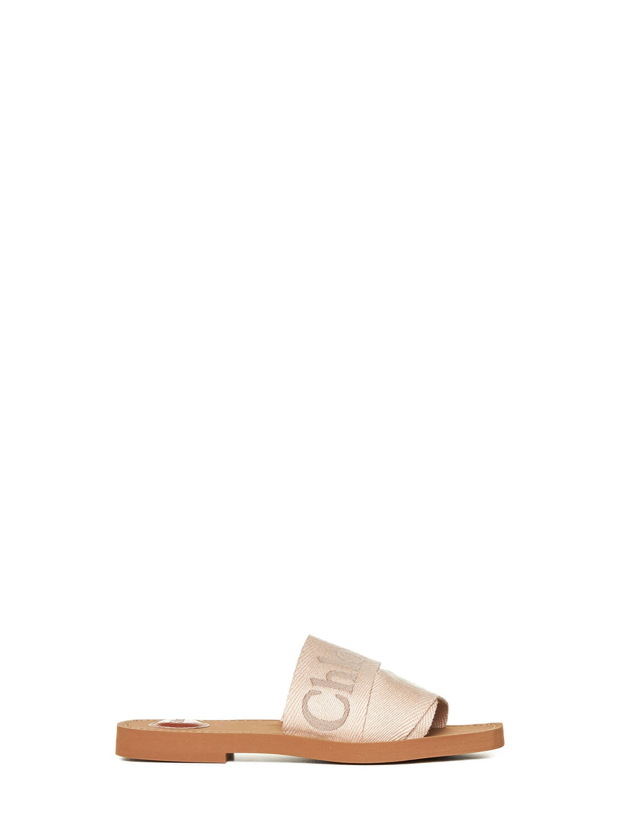 Slip-On Sabot Woody Beige Linen Sandal