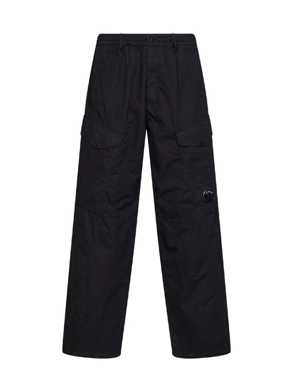 Cargo Trousers Micro-Reps Lens Black Cotton