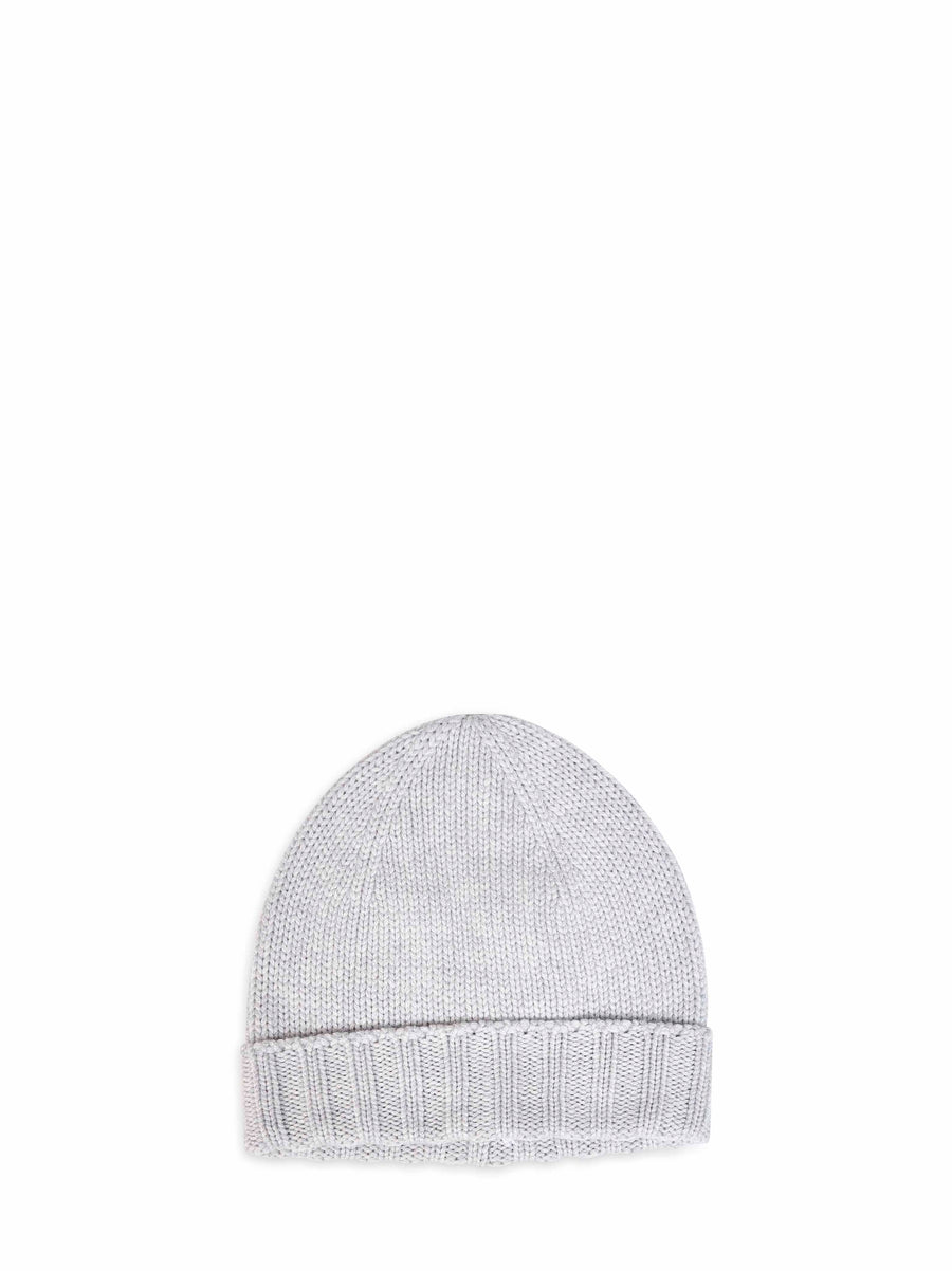 Beanie Virgin Wool Grey Hat