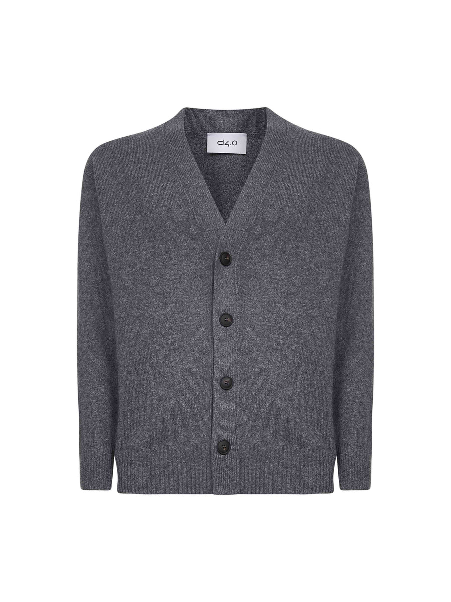 Cardigan Virgin Wool Grey Cardigans