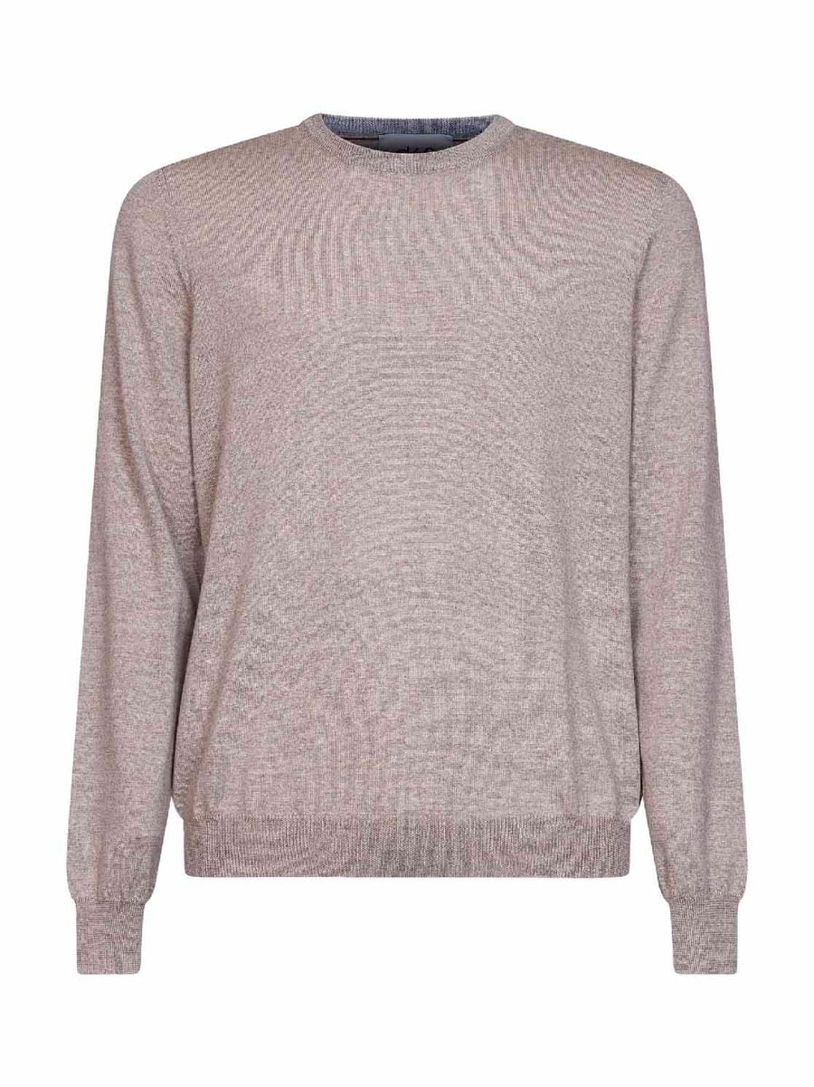 Crewneck Virgin Wool Sweater Beige