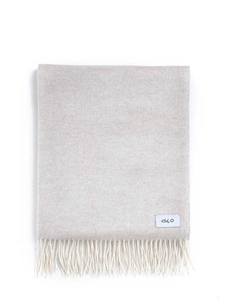 Plaid Scarf Grey Silk / Cashmere