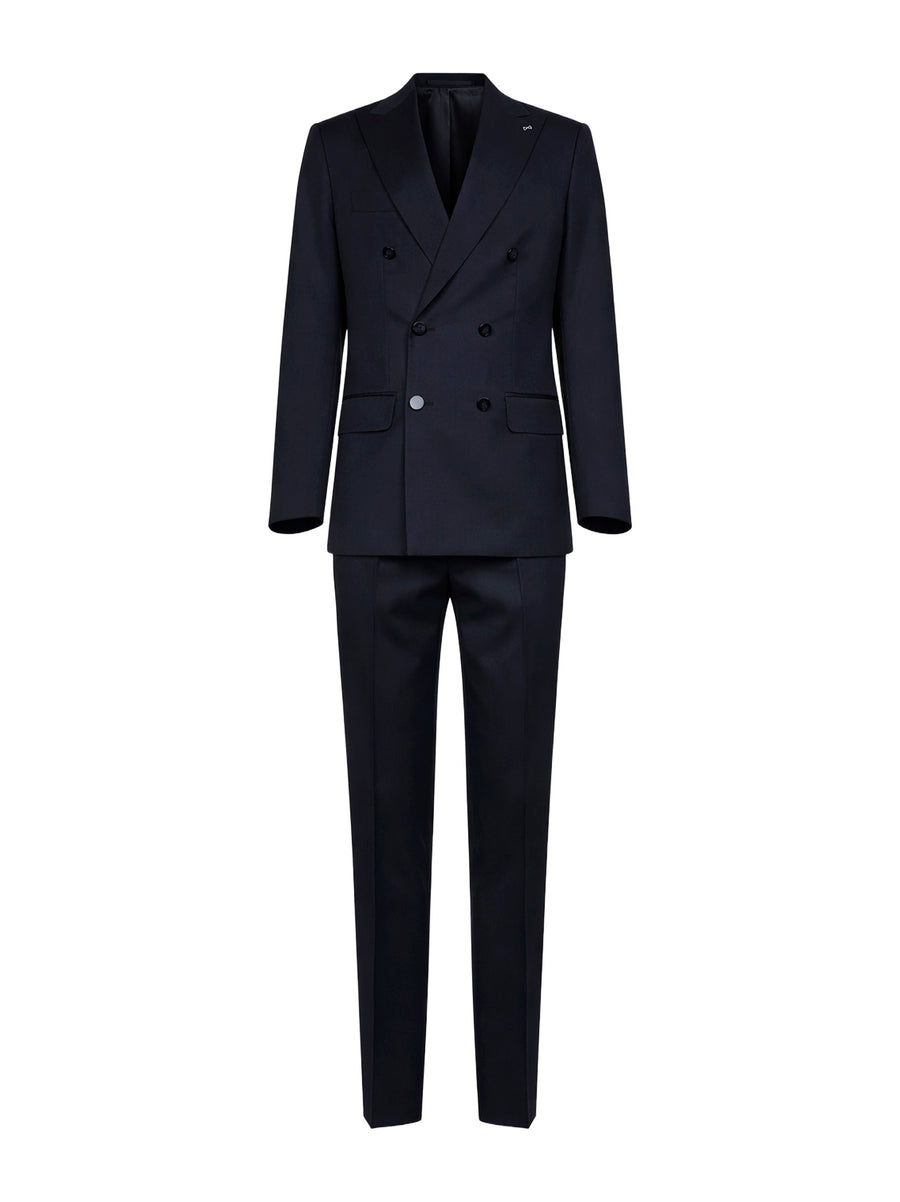 Suit Positano Blue Virgin Wool Suits