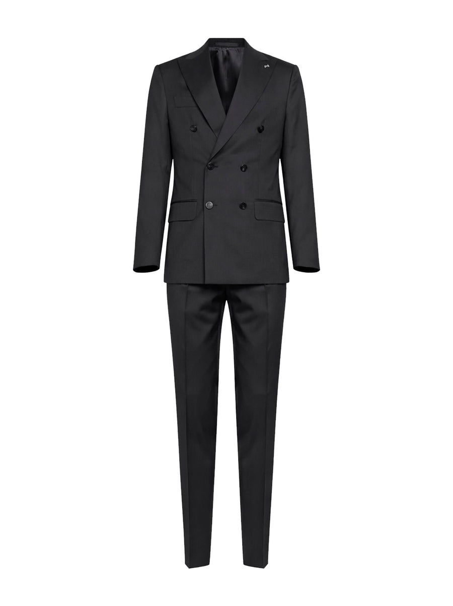 Suit Positano Virgin Wool Brown Suits
