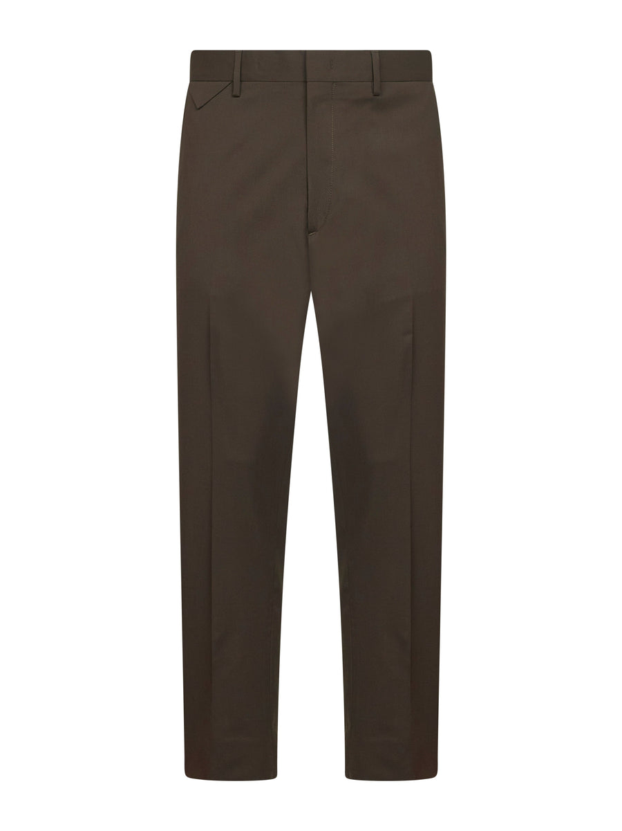 Trousers Cooper T1.7 Taupe Green Virgin Wool