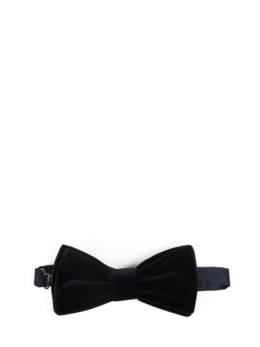 Bow Tie Velvet Black Brass; Plexiglass Ties &