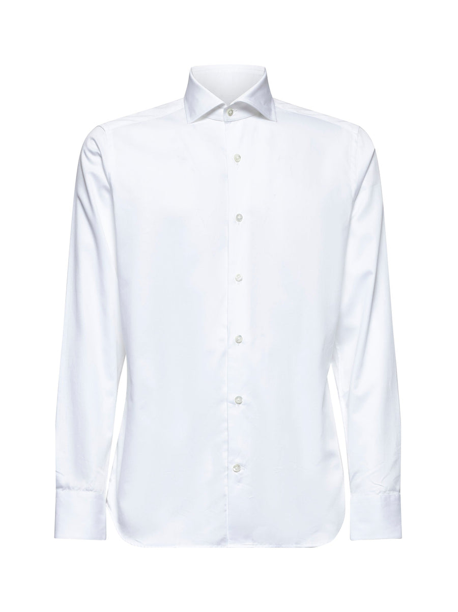 Shirt Twill White Cotton