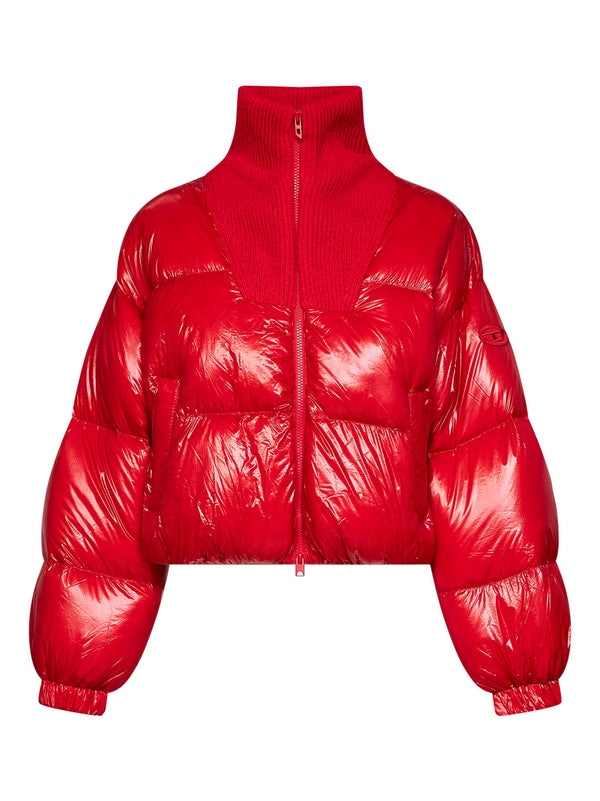 Puffer Jacket W-Arrior Red Nylon Polyamide