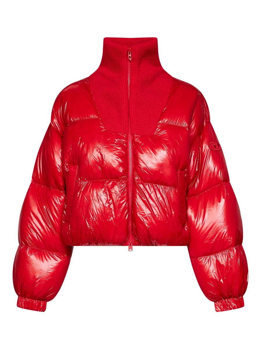 Puffer Jacket W-Arrior Red Nylon Polyamide