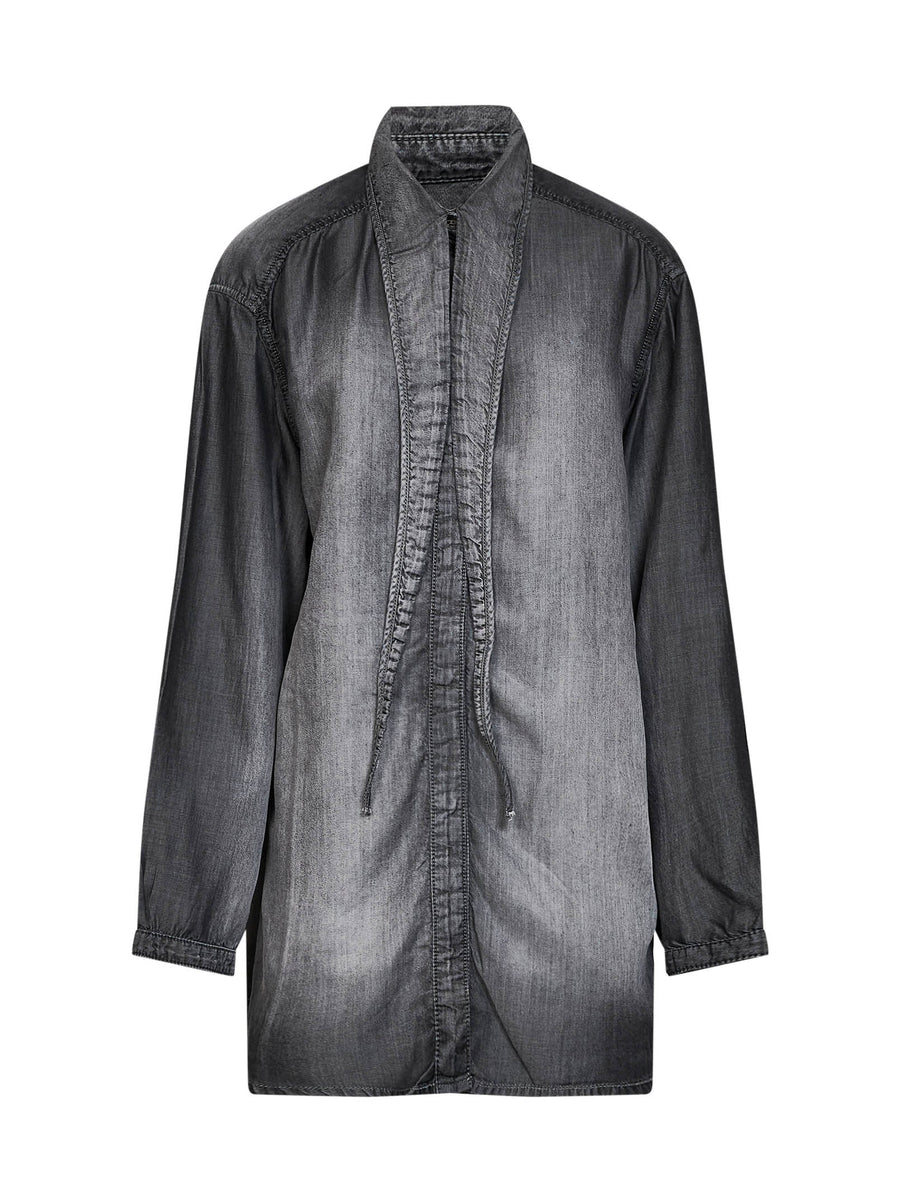 Shirt De-Arven-S Coated Denim Grey Chlorofibre