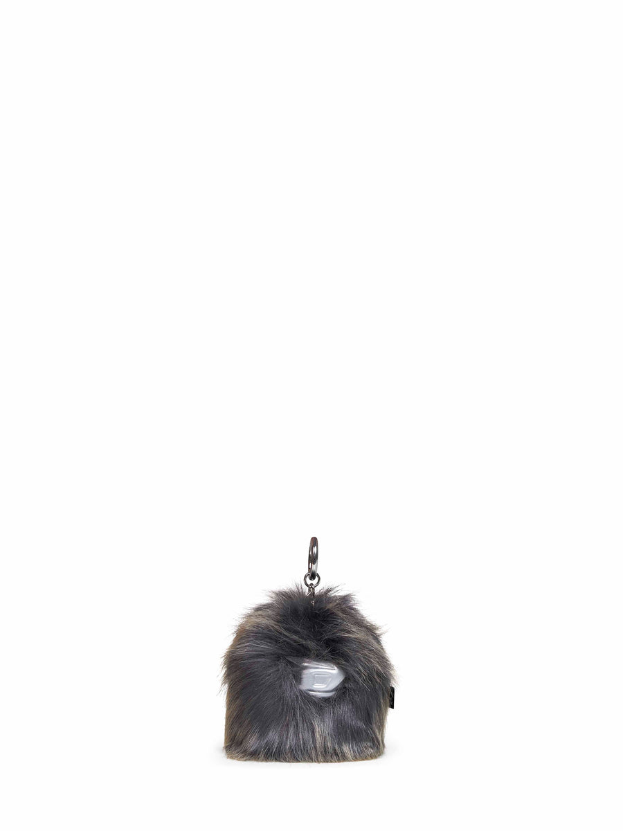 Furry Bag Charm Monster Multicolour Polyurethane Keyrings & Keychains