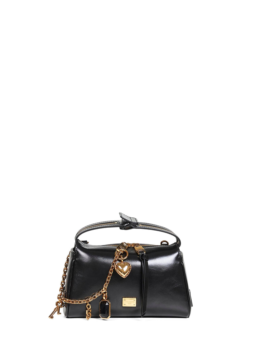Leather Handbag Vittoria Black Calf Handbags