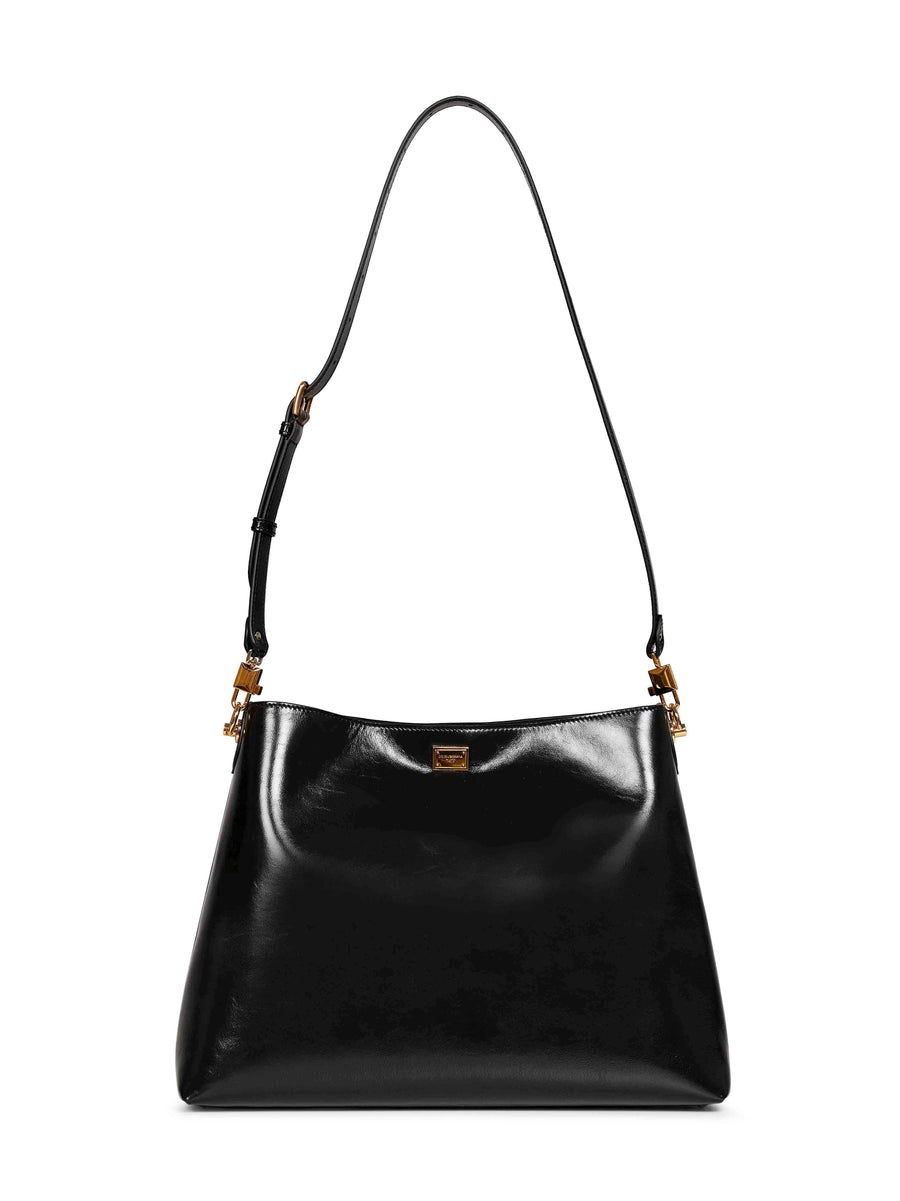 Shoulder Bag Vittoria Black Calf Leather