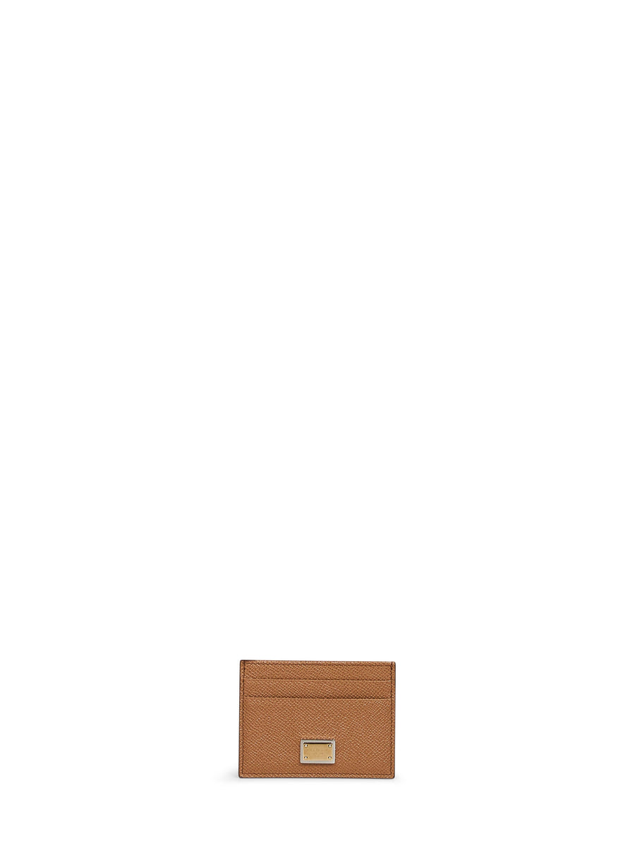 Card Holder Dauphine Caramel Calf Leather Wallets & Purses