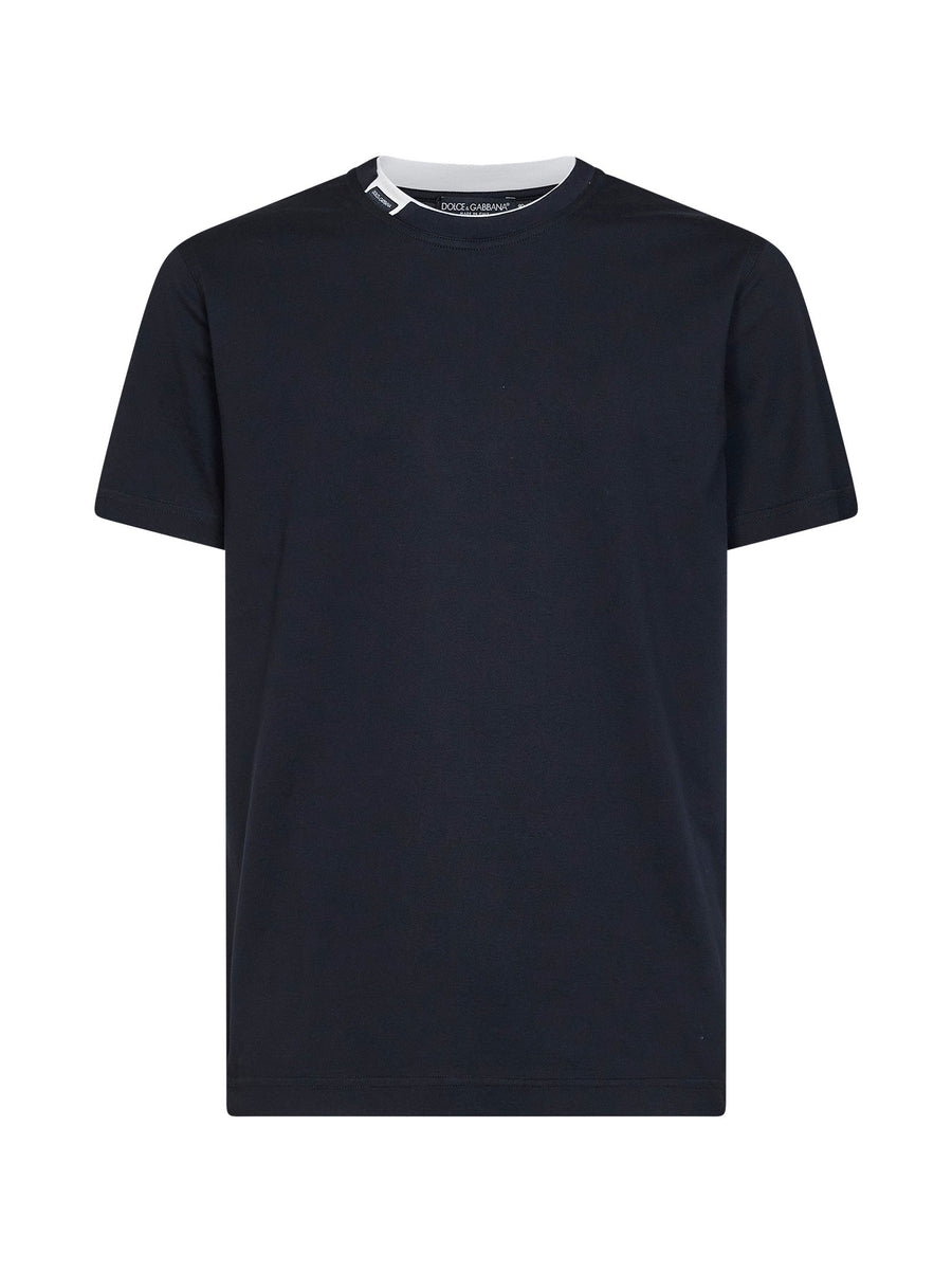 T-Shirt Dark Blue Cotton Jersey T-shirts