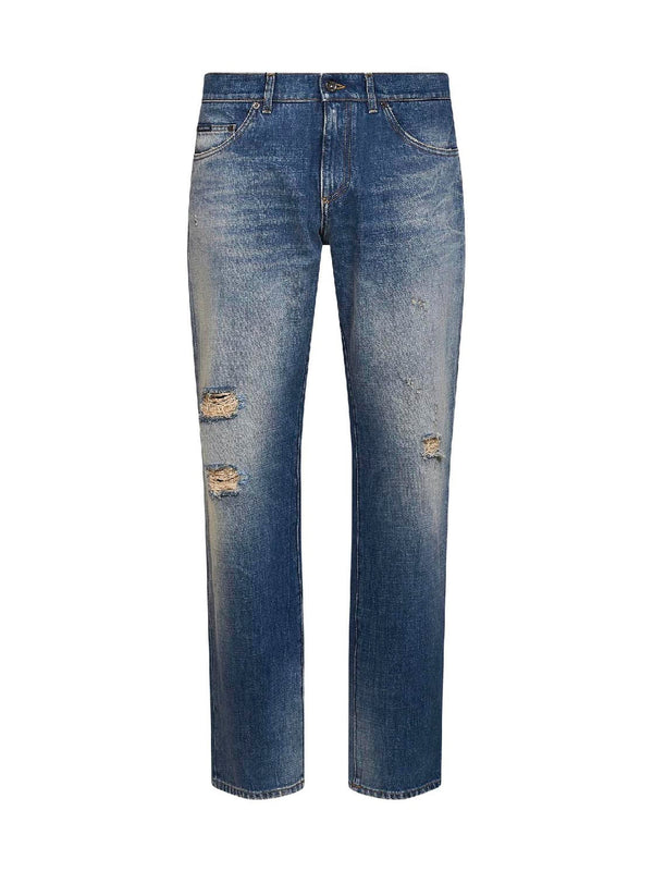 Jeans Light Blue Denim Cotton