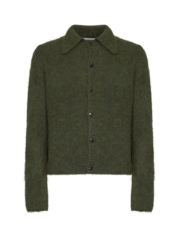 Cardigan Mora Forest Green Alpaca Cardigans
