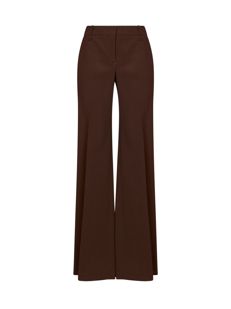 Trousers Bootcut Interlock Brown Viscose