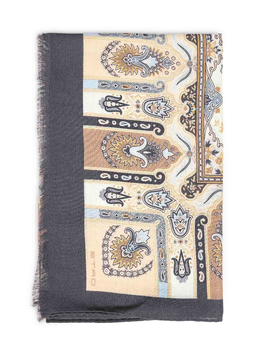 Scarf Wool-Silk Multicolour