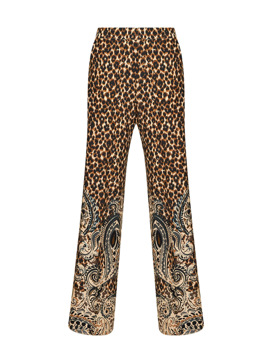Trousers Silk Crêpe De Chine Beige
