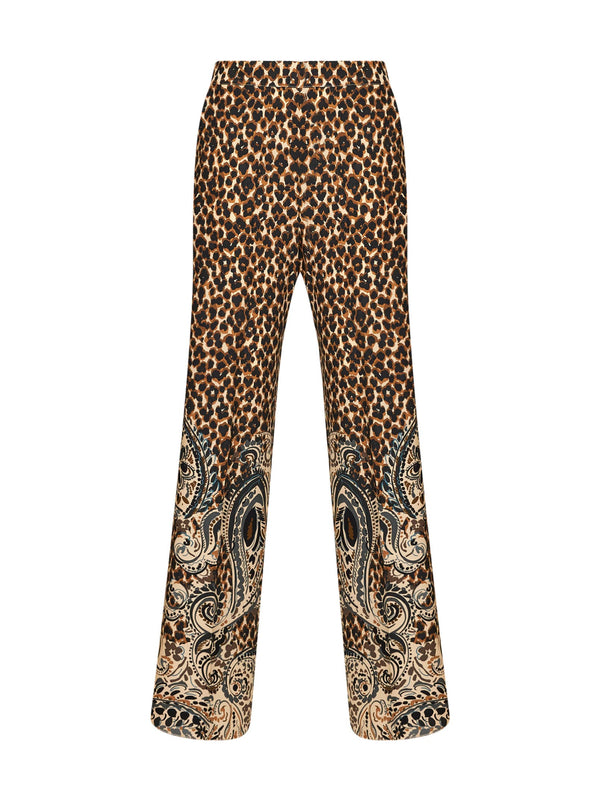 Trousers Silk Crêpe De Chine Beige