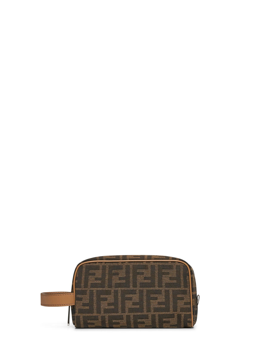 Toiletry Bag Brown Calf Leather Wallets & Cardholders