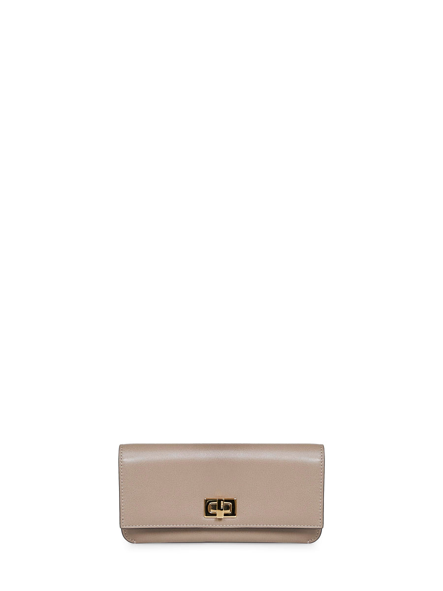 Wallet Way Continental Calf Leather Mud & Purses