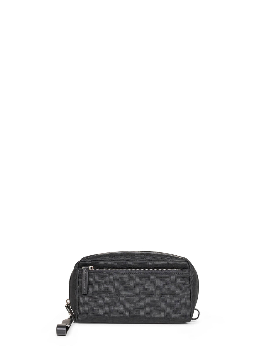 Beauty Case Zucca Black Jacquard Polyester Handbags